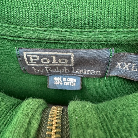 Ralph Lauren Polo Green Cotton Pullover - Picture 2 of 6